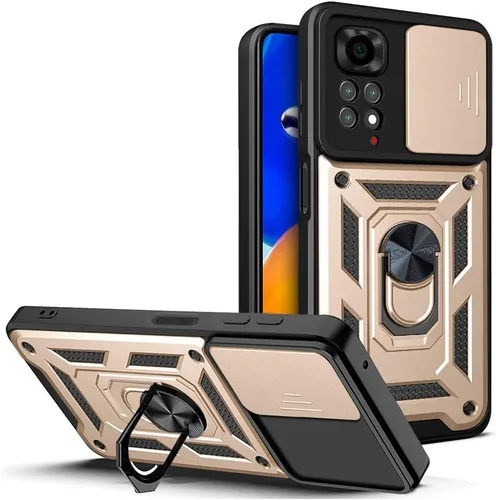 Vista 225 de Compatible con Tecno Pova Neo 2 Bracket Shell, con cubierta deslizante para lente de cámara compatible con Tecno Pova Neo 2 LG6n Case Negro