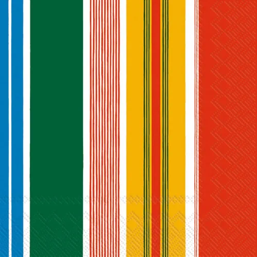 Vista 8 de IHR Ideal Home Range Servilletas de cena Marimekko desechables de 3 capas de papel, 8.5 x 4.5 pulgadas, Juhannustaika, 16