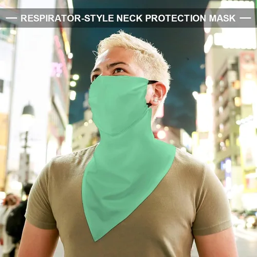 Vista 4 de Bufanda reutilizable con protección solar UV para las orejas, bandana reutilizable para la cara