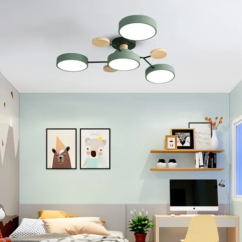 Vista 31 de Lámpara de techo LED regulable, lámpara de techo moderna de 9 pulgadas, montaje empotrado, de madera, de 12 W, lámpara blanca para sala de estar