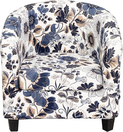 Vista 39 de CRFATOP - Funda elástica para sillón de club (2 piezas) 1 Club Cover & 1 Cushion Cover, Soft Round Tub Sofa Covers, Pet Friendly, Washable