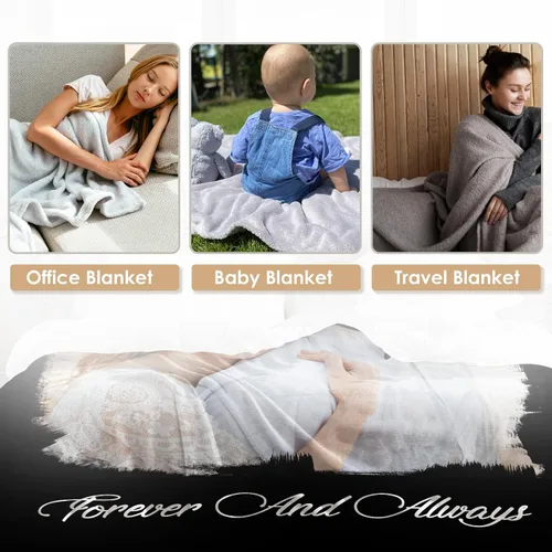 Vista 39 de Manta personalizada con imagen, manta personalizada con texto de fotos, manta de fotos personalizada para amiga, mamá y papá, regalos personalizados