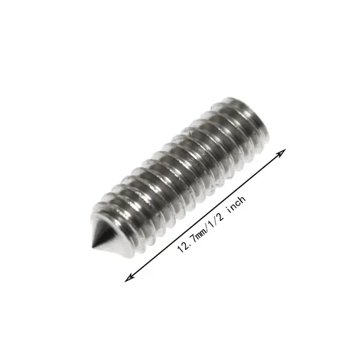 Vista 4 de Juego de tornillos Maxmoral 20 piezas #8-32 x 1/2 pulgadas de acero inoxidable con punta de cono de tornillo para manija de puerta, baño