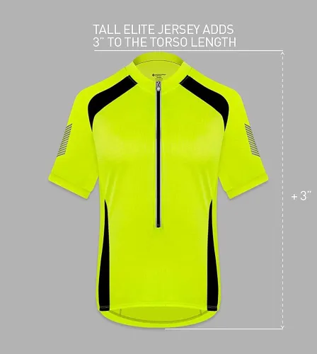Vista 6 de Aero Tech Men's USA Elite Coolmax 3M Reflective USA Cycling Jersey