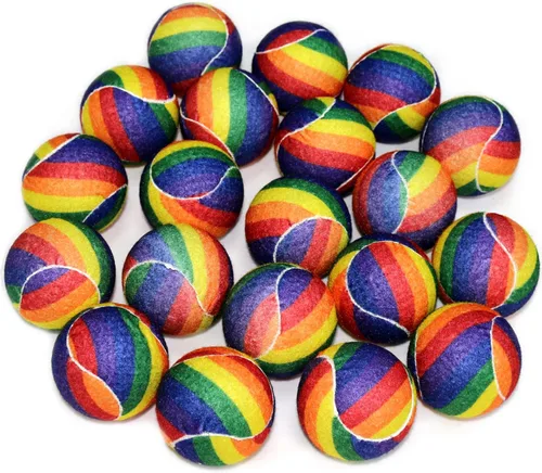 Vista 15 de URBEST Pelota de tenis avanzada, paquete de 20 unidades, pelotas de tenis de entrenamiento para jugadores novatos, pelotas de juego para perros