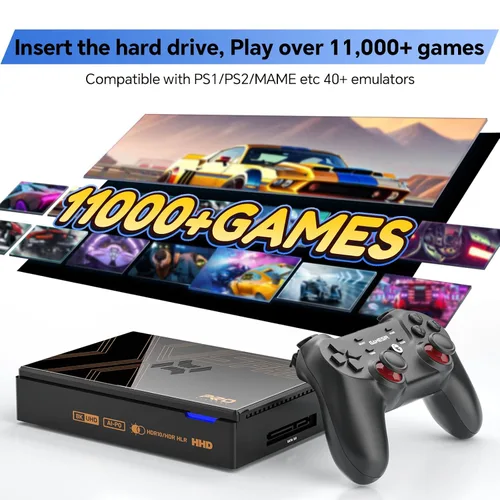 Vista 2 de Kinhank Super Console X5 PRO Video Game Console with 11000+ Games,Retro Game Console Compatible with Most Emulators,RK3588S Chipset 8GB+64GB,Support