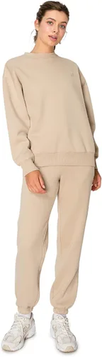 Vista 56 de Cali1850 Sudadera Cloud Nine Fleece Crew para mujer, ajuste relajado, cuello acanalado, puños y dobladillo
