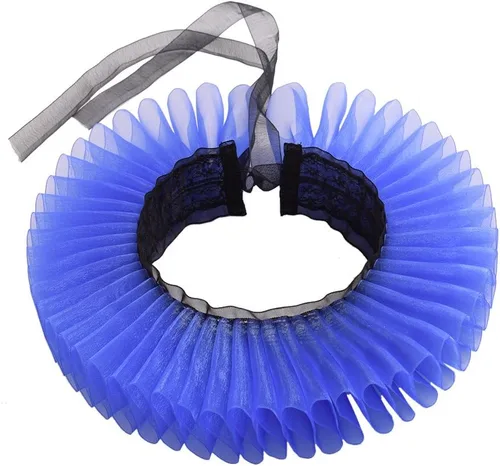 Vista 40 de GRACEART Elizabethan Dickens Ruff Cuello Payaso Collar Elizabeth Muñeca Ruffs Ruffle Cuff Bandas