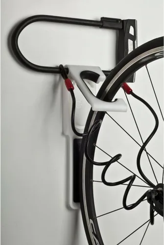 Vista 4 de Endo - Soporte de Pared para Almacenamiento de Bicicletas – Almacenamiento de Ciclo Vertical con Rueda Colgada - Negro