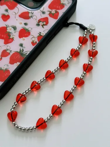 Vista 76 de Drawwind Correa con cuentas para teléfono con pulsera universal, cordón para teléfono celular lindo, pulsera de muñeca con cuentas, cadena de hilo
