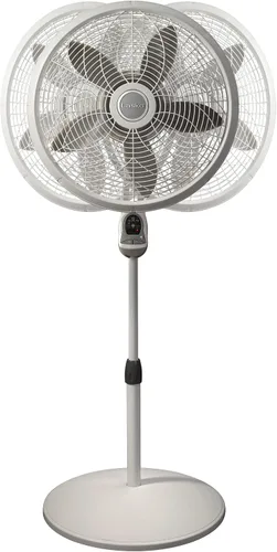 Vista 4 de Lasko, 1850, ventilador de pie, de 18 pulgadas, con control remoto Blanco