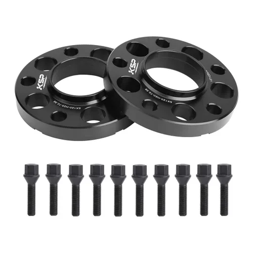 Vista 9 de Espaciadores de rueda KSP PERFORMANCE 5X120mm, espaciador forjado de ajuste de 12.7mm centrado en el cubo para E36 E46 E90 E92 E60, 2 piezas de 1/2
