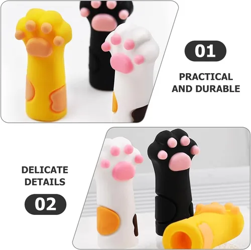 Vista 3 de FOMIYES 9 piezas de tijeras de piel muerta estuche protector de uñas tijeras pinzas para uñas protector de uñas pinzas de cutícula cubre cutícula