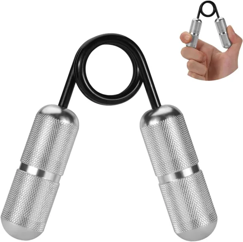 Vista 9 de Juguetes antiestrés de metal de mano, ayudan a aliviar la ansiedad por estrés, mini fortalecedor de agarre de dedo, entrenador de fuerza de agarre