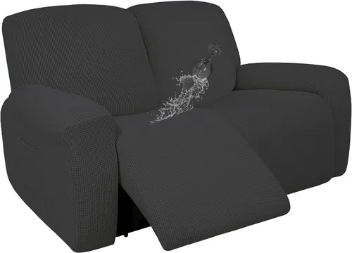 Vista 16 de Easy-Going - Funda 100 % impermeable doble para sofá reclinable, diseño jacquard, en 1 pieza, a prueba de derrames, para niños, mascotas, perros