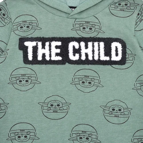Vista 3 de STAR WARS Baby Yoda - Sudadera con capucha para niños pequeños y pequeños, color verde