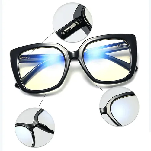 Vista 5 de Gafas de lectura multifocales progresivas de ojo de gato fotocromático de transición para mujeres gafas de sol de visión ajustable lector