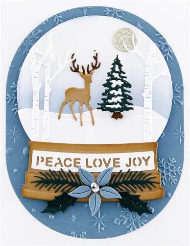Vista 5 de Spellbinders S4-1322 Woodland Scene grabado muere por Simon Hurley