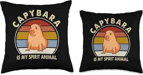 Vista 3 de Almohada de relleno Capybara Capy Bara Capibara Stuff Cappy Barra