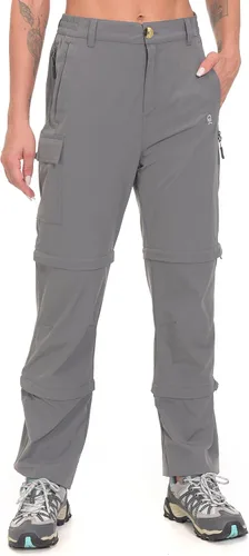 Vista 6 de Little Donkey Andy. Pantalones convertibles para mujer, elásticos, con cremallera y de secado rápido, para senderismo