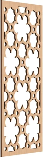 Vista 166 de 9 3/8"W x 24 3/8"H x 1/4"T Southgate Decorativos Paneles De Pared De Madera Calado, Abedul