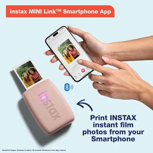 Vista 2 de Impresora para smartphone Fujifilm Instax Mini Link 3 - Blanco Arcilla