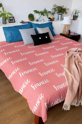 Vista 4 de Manta con nombre personalizada para bebé, niño, niña y niños. Manta con nombre personalizado del nombre del bebé. Manta con nombre personalizada