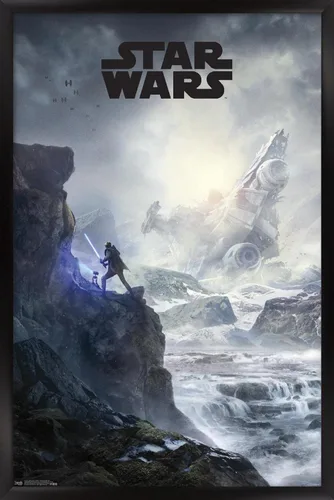 Vista 8 de Trends International Star Wars: Jedi Fallen Order - Póster de pared con clave de acantilado, 14.725 x 22.375 pulgadas, versión enmarcada de madera