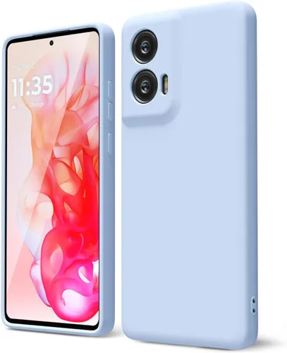 Vista 43 de oakxco para Motorola Moto G Stylus 5g 2021 Funda de teléfono de silicona líquida, delgada y suave, de goma de caucho, TPU, cubierta simple y lisa