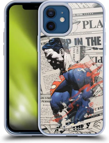 Vista 26 de Head Case Designs Officially Licensed Superman DC Comics Collage 80th Anniversary Gel Case [Military Grade Protection] Compatible with Apple iPhone