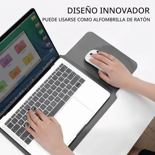 Vista 2 de Funda para laptop compatible con MacBook 12 A1534/Air 11 13 M1 A2337/Pro 13 A2338, 11.6-12.3 Acer Chromebook/HP Stream/ASUS/Surface Pro Gris