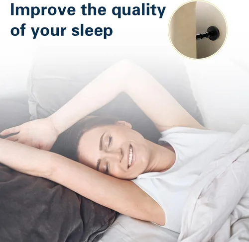 Vista 7 de 4 topes de cabecera para pared, marco de cama ajustable, antivibraciones, parachoques de pared de cama con almohadillas y tornillos gratis