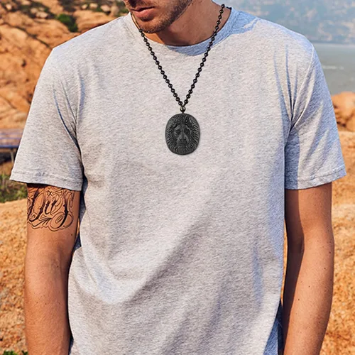 Vista 4 de ASGIFT Collar de la suerte de obsidiana, dije de protección de amuleto de piedra de poder con cadena de cuentas ajustable, cristal curativo, regalo