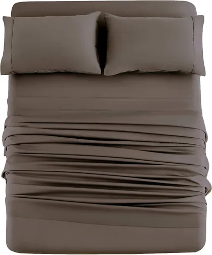 Vista 22 de Mohap Juego de sábanas de 3 piezas, microfibra cepillada de 1800 hilos - Ropa de cama lujosa, suave y transpirable para todas las estaciones