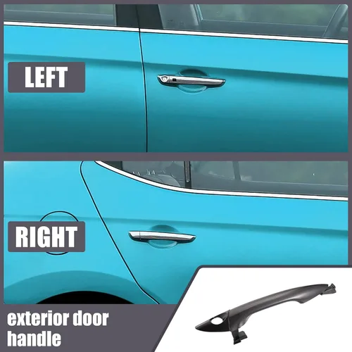 Vista 8 de X AUTOHAUX Manija de puerta exterior exterior delantera izquierda lado del conductor para Hyundai Elantra 2011-2016 826513X000 826523X000