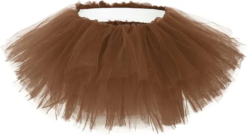 Vista 27 de American Trends Falda tutú de cintura elástica de 5 capas para mujer para Tutú blanco 01