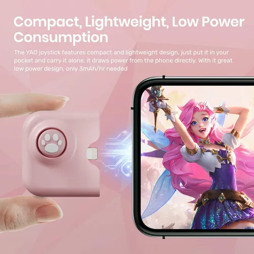 Vista 4 de IFYOO Yao -Joystick con controlador para juegos Mobile Gamepad para jugar compatible con PUBGG Mobile Call of Duty Mobile CODM Wild Rift Genshin