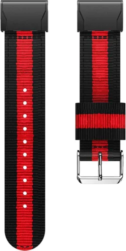 Vista 4 de Correa deportiva de nailon de ajuste rápido compatible con Garmin Fenix 5/Fenix 5 Plus/Forerunner 935/Approach S60/Quatix 5 Smartwatch