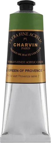 Vista 122 de Charvin Pintura acrílica profesional extrafina – verde absenta, tubo de 2.1 fl oz, pigmentos de triple fresado, resistente a la luz, pinturas