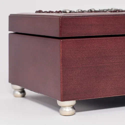 Vista 4 de Cottage Garden Family Branches Rosewood Finish Joyero Caja de música Plays You are My Sunshine