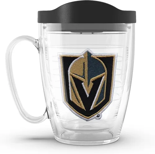 Vista 23 de Taza aislada Tervis de doble pared fabricada en Estados Unidos con logotipo principal de NHL Buffalo Sabres, mantiene las bebidas frías y calientes
