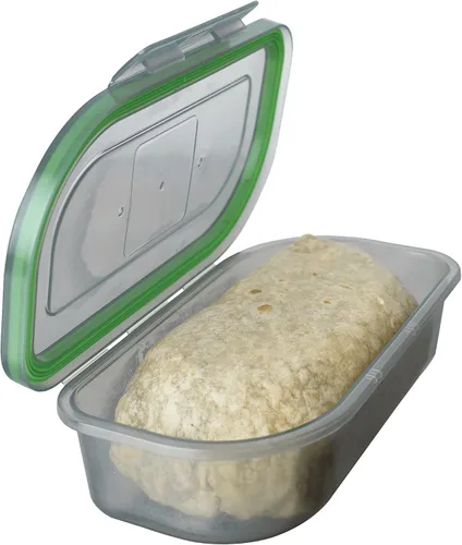 Vista 11 de MyGo Container - Contenedor pequeño de 3 compartimentos para llevar, 8" x 8" x 2-1/2", reutilizable, apto para microondas, certificado NSF
