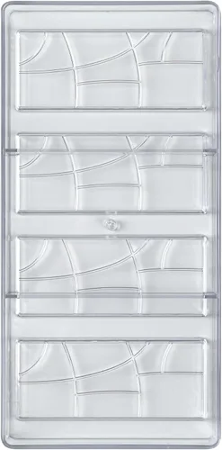 Vista 9 de Restaurantware Pastry Tek Molde para Barra de Chocolate de 10.8 x 5.3 Pulgadas 1 Molde de Chocolate Apto para Lavavajillas - 4 Cavidades Molde