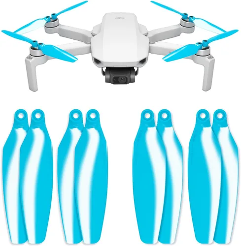 Vista 3 de Master Airscrew Bundle - Hélices Stealth para DJI Mini 2, Mini 2 SE, Mini SE y Mini 4K - Rojo + Azul