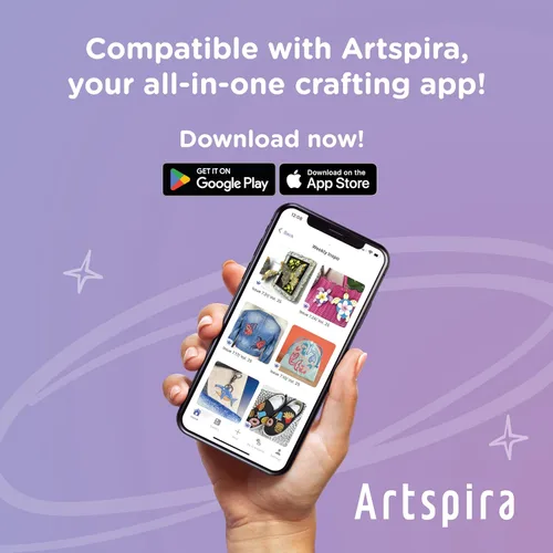 Vista 8 de Máquina de bordar de aguja única Brother Skitch alimentada por la aplicación móvil Artspira requerida, área de bordado de 4 pulgadas x 4 pulgadas