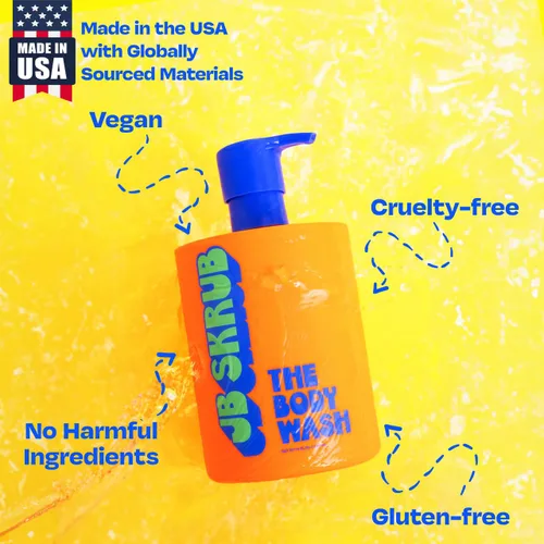 Vista 6 de JB SKRUB - El gel de baño para niños, preadolescentes y adolescentes con acción espumosa y aroma cítrico natural - Gel de baño para niños sin