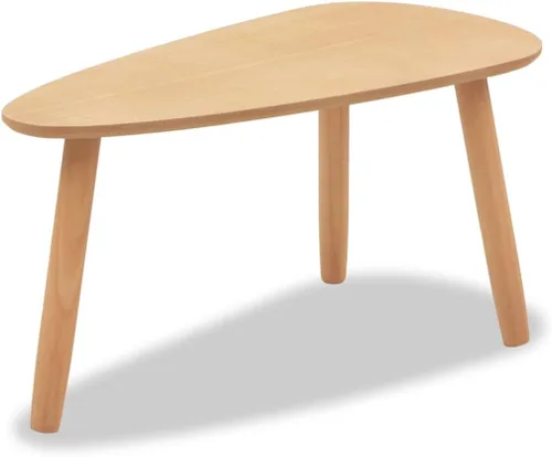 Vista 7 de Mesa auxiliar, mesa de centro y escritorio, mesa de centro de madera maciza adecuada para sala de estar, oficina, balcón, sala de estar familiar
