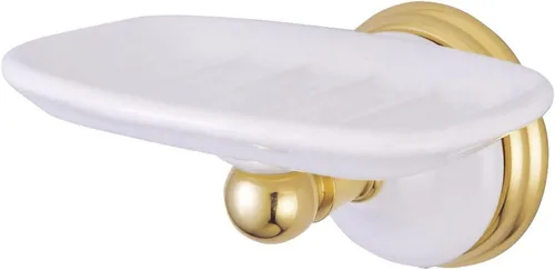 Vista 7 de Kingston Brass BA1115BB - Jabonera victoriana para montaje en pared, latón cepillado, 5.38 x 4.44 x 2.75 pulgadas