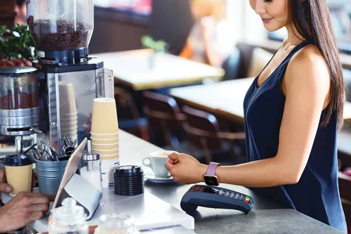 Vista 8 de Fitbit Versa Special Edition Smart Watch, tejido lavanda, talla única (correas S y L incluidas)