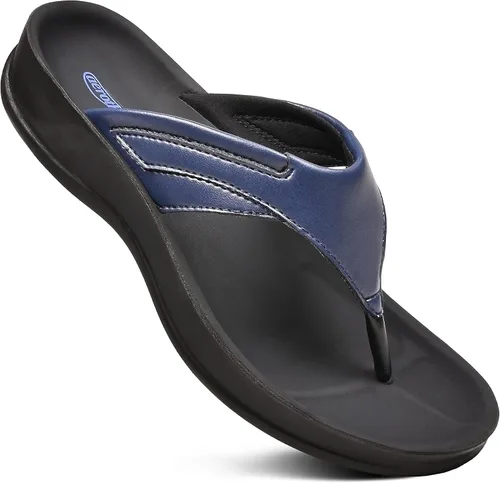 Vista 20 de AEROTHOTIC - Sandalias de verano con soporte de arco, ortopédicas, con tiras, cómodas, con almohadilla suave, antideslizantes, con poste